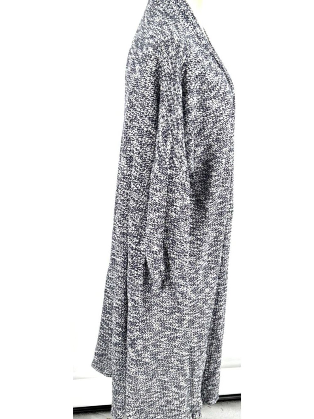 Lane Bryant Cardigan Sweater Sz 22/24 Verigated Print Open Front Longline - Picture 4 of 9